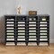 Wood Literature Organizer File Sorter with Removable Shelves Mailbox Slots for Office